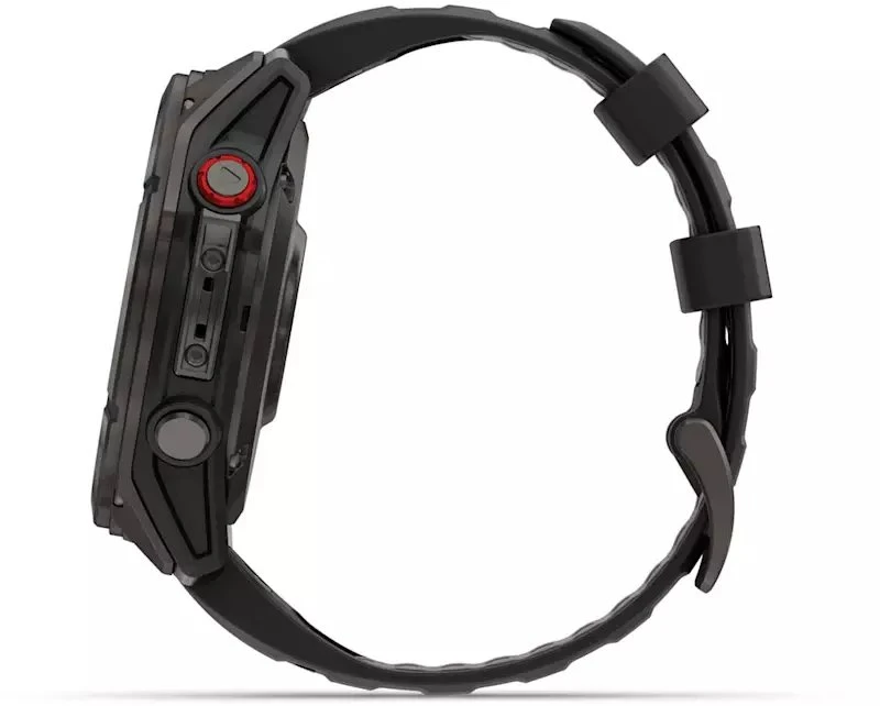 Išmanusis laikrodis Garmin fēnix® 8 Pro – 51 mm, AMOLED Sapphire, Pilkos anglies spalvos DLC titanas su juodos / pilkos akmenukų spalvos silikoniniu dirželiu | 010-03199-01