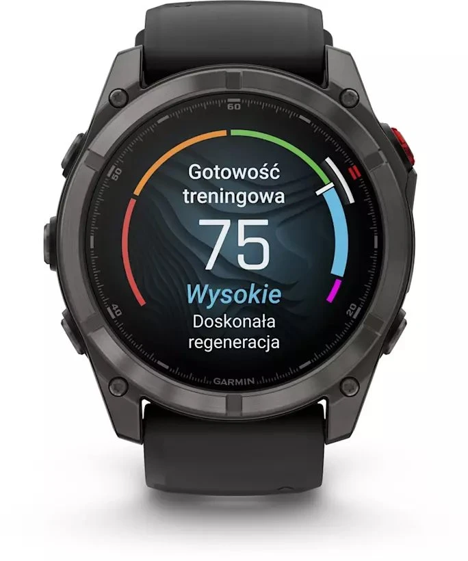 Išmanusis laikrodis Garmin fēnix® 8 Pro – 51 mm, AMOLED Sapphire, Pilkos anglies spalvos DLC titanas su juodos / pilkos akmenukų spalvos silikoniniu dirželiu | 010-03199-01