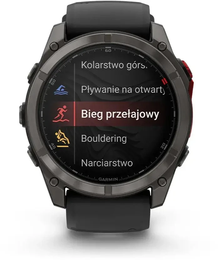 Išmanusis laikrodis Garmin fenix 8 Pro – 51 mm, MicroLED, Saph, Carb pilkas DLC ti Blck/pebble pilkas sil band