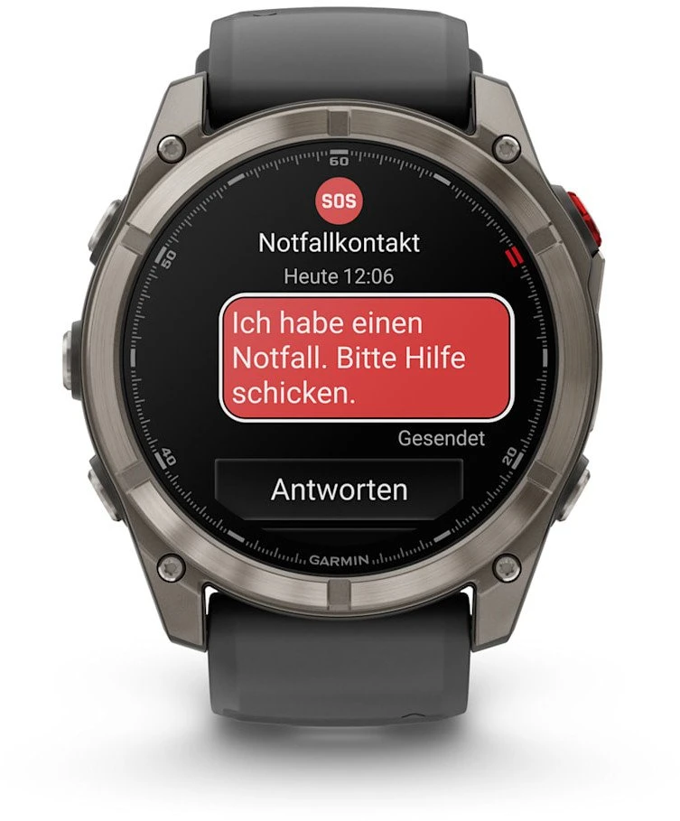Išmanusis laikrodis Garmin fēnix® 8 Pro – 51 mm, AMOLED Sapphire, titanas su grafito spalvos / juodu silikoniniu dirželiu | 010-03199-11