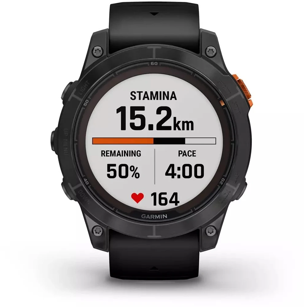 Išmanusis laikrodis Garmin Fenix 7 Pro Solar, Pilkos skalūno spalvos, su juodu dirželiu