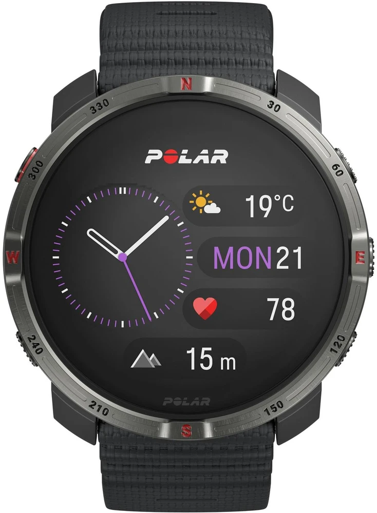 Išmanusis laikrodis Polar Grit X2 Juodas S-L