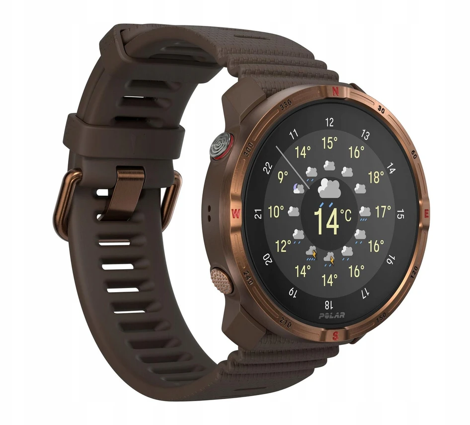 Išmanusis laikrodis Polar Grit X2 rudas-vario S-L