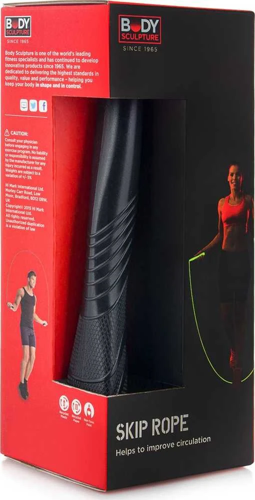 Body Sculpture JUODA ŠOKINĖJIMO VIRVĖ BK 108