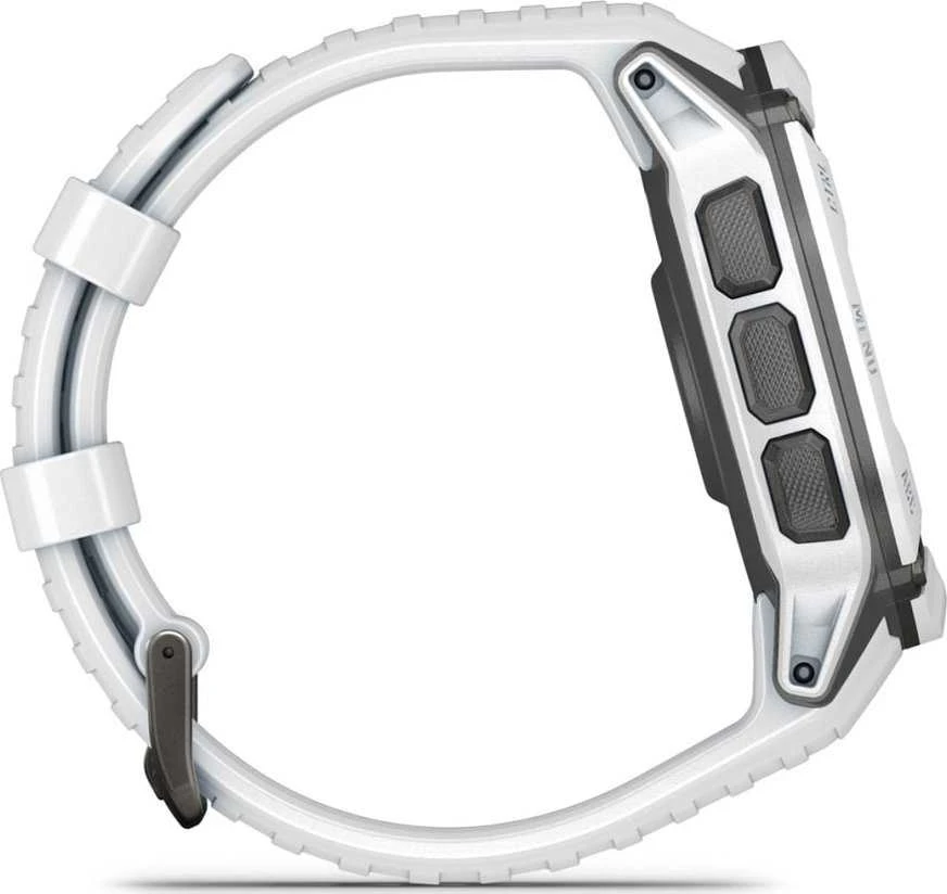 Išmanusis laikrodis Garmin Instinct 2X Solar, Juodos ir baltos spalvų korpusas su baltos spalvos dirželiu