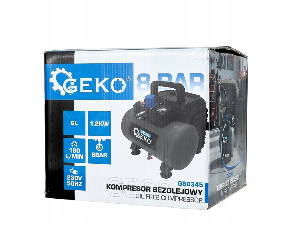 Kompresorius Geko G80345 8bar 6L (5903418305741)
