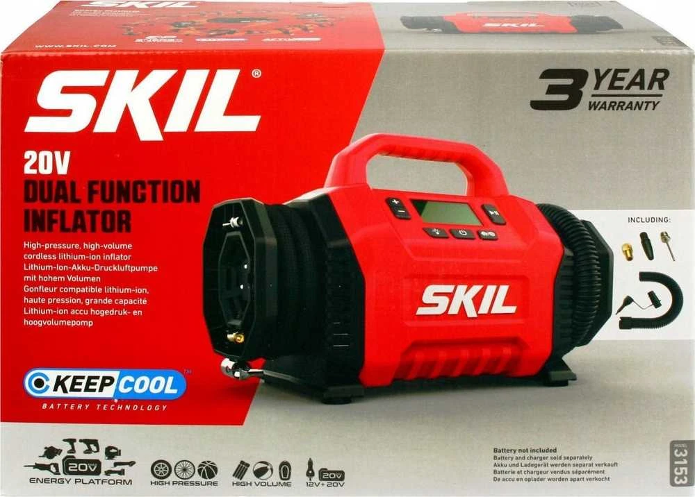Skil Red Oro kompresorius Skil 3153 CA; 20 V (be akumuliatoriaus ir pakrovėjo)