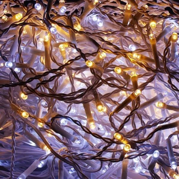 LED užuolaidų girlianda Springos CL0332, 12 m, 300 diodų