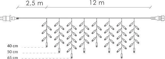 Kalėdinė LED girlianda Springos CL0330 12 m