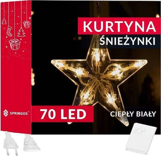 Kalėdinė girlianda Springos CL4139, 70 LED, 2,5 m