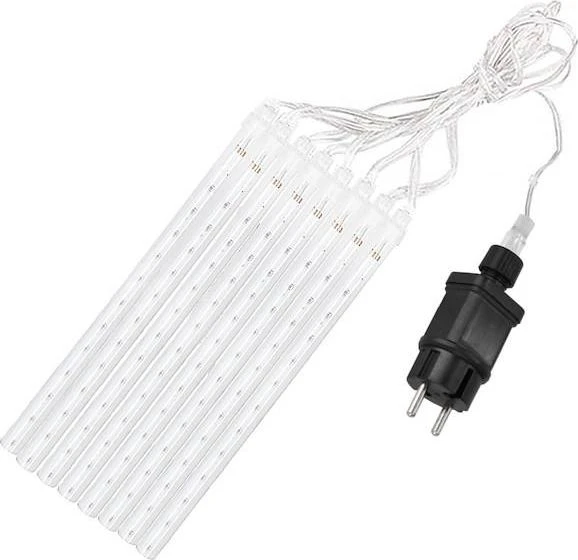 Springos Šviesos girlianda su varvekliais, krintančio sniego efektas, 144 LED, 3 m