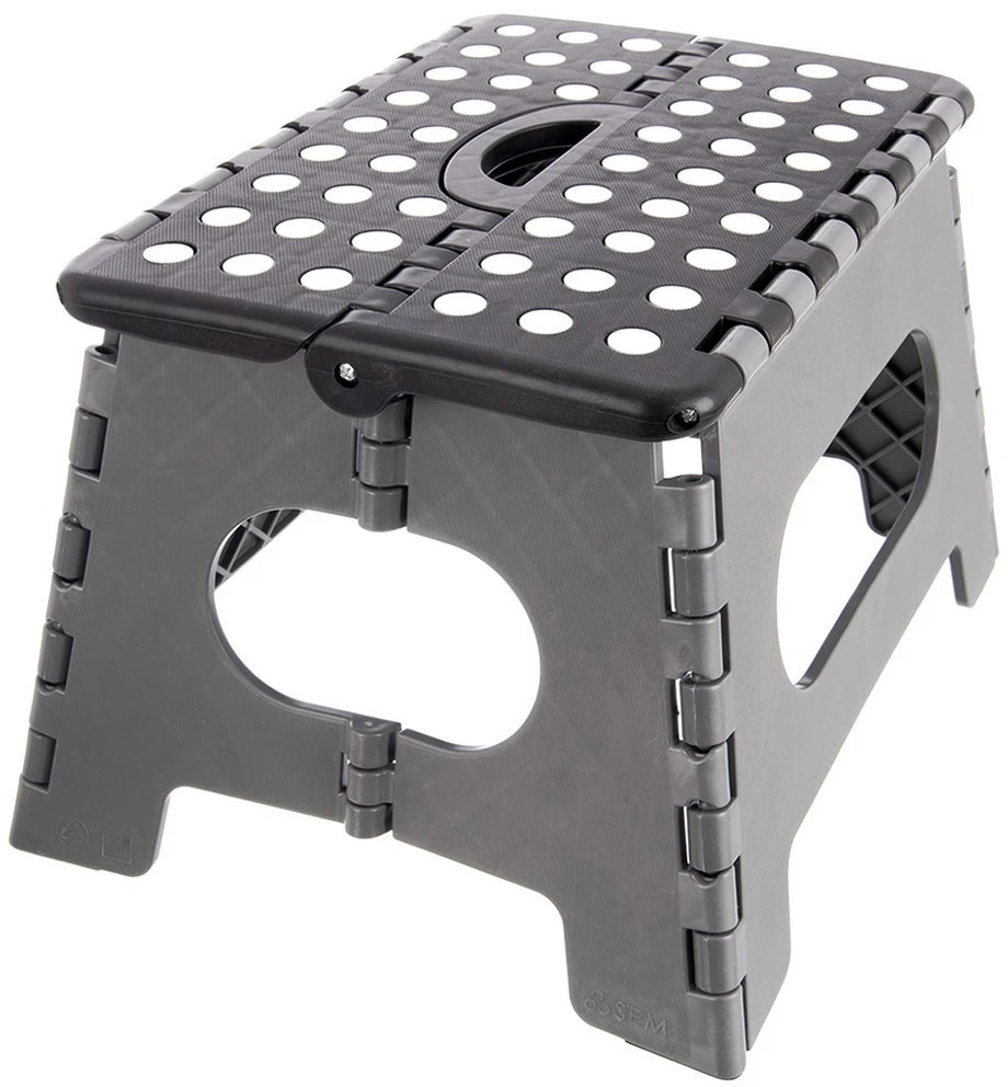 Springos Orion Sulankstomas laiptelis 32x25x22 cm juodas 150 kg