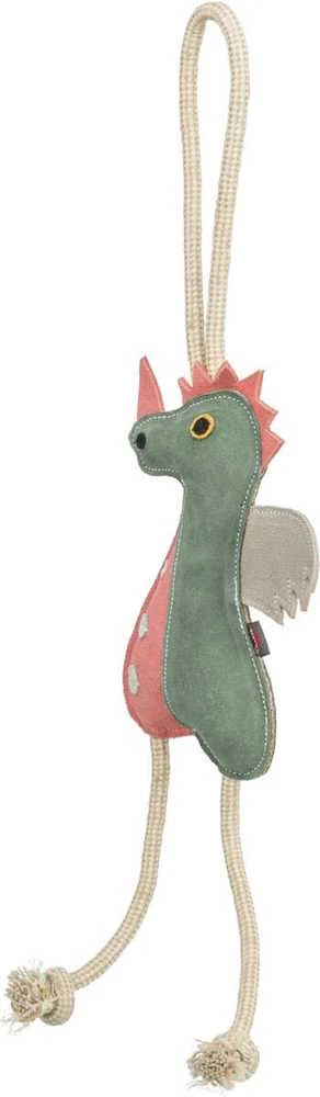 Springos Smok na linijos, žaislas, šuniui, sk�ra/lina, 55 cm