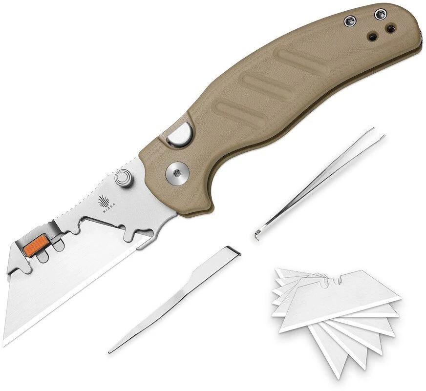 „Spyderco“ peilis „Kizer C01C Uti 2 G10 5Cr15MoV“