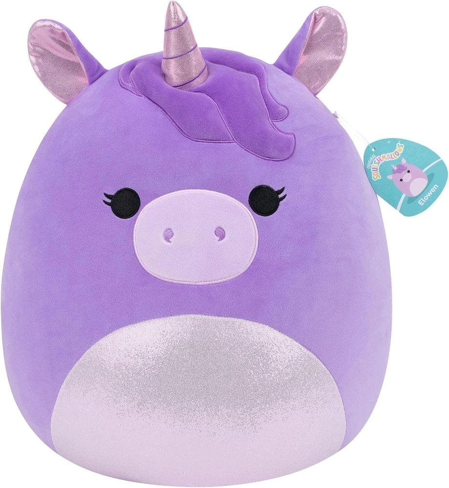 Squishmallows - 40 cm pliušinis žaislas - Elowen vienaragis (280454)