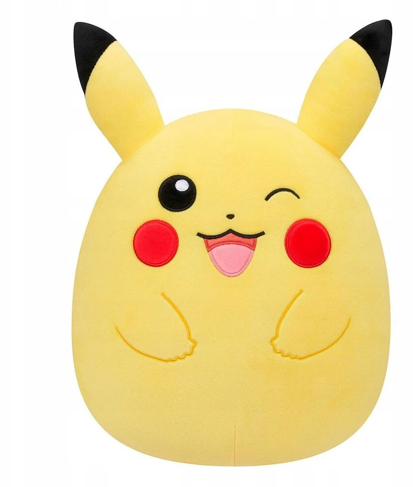 SQUISHMALLOWS Pokemon pliušinis žaislas - Winking Pikachu, 25 cm