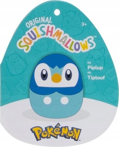 SQUISHMALLOWS Pokemon pliušinis žaislas Piplup, 35 cm