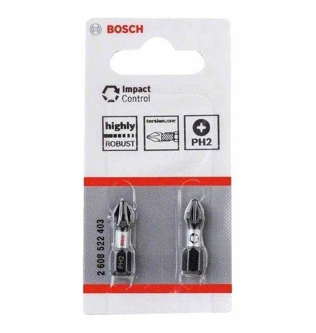 Bosch Suktuvo antgaliai PH2 2 vnt./ Impact, L=25mm
