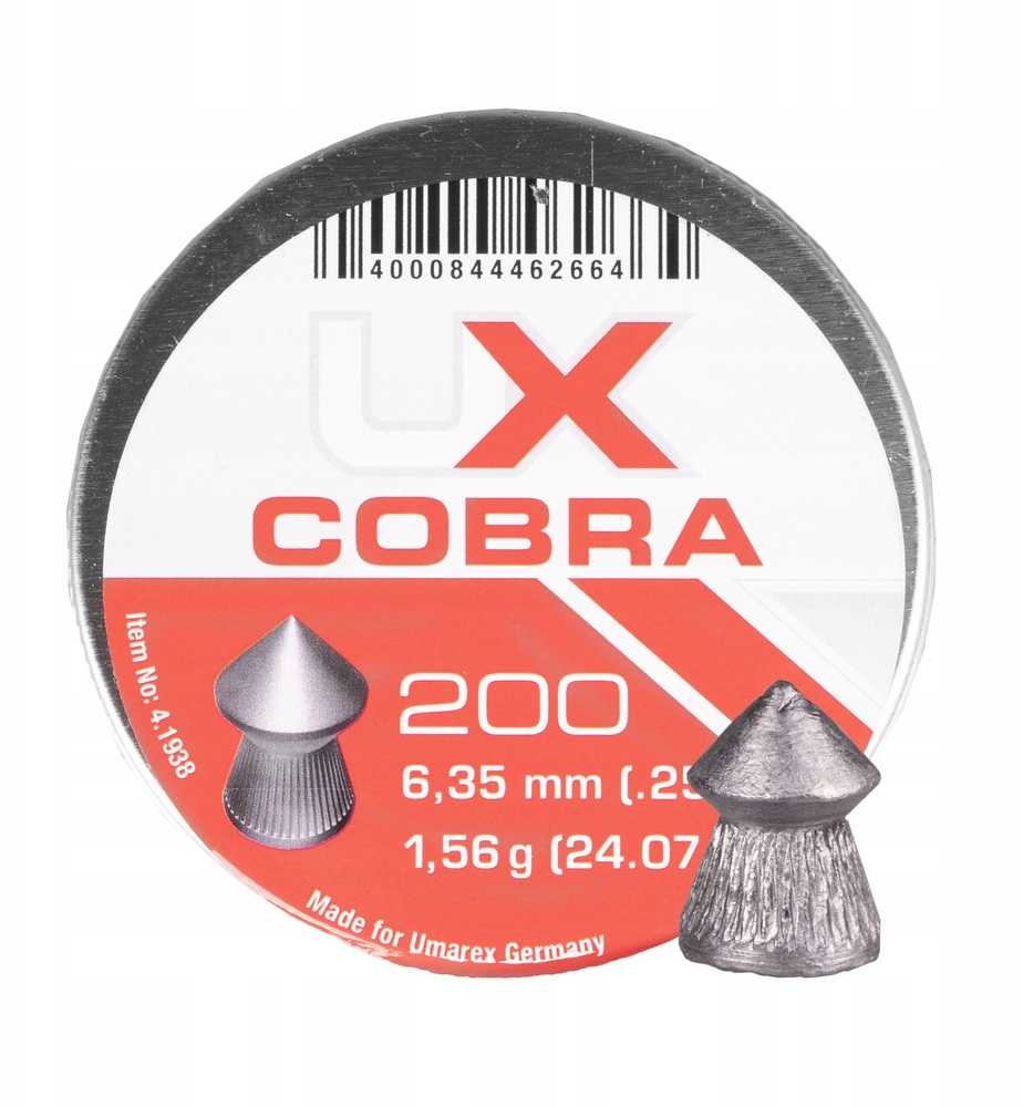 Umarex Cobra smailios briaunotos šratinės kulkos 6.35 200 vnt.