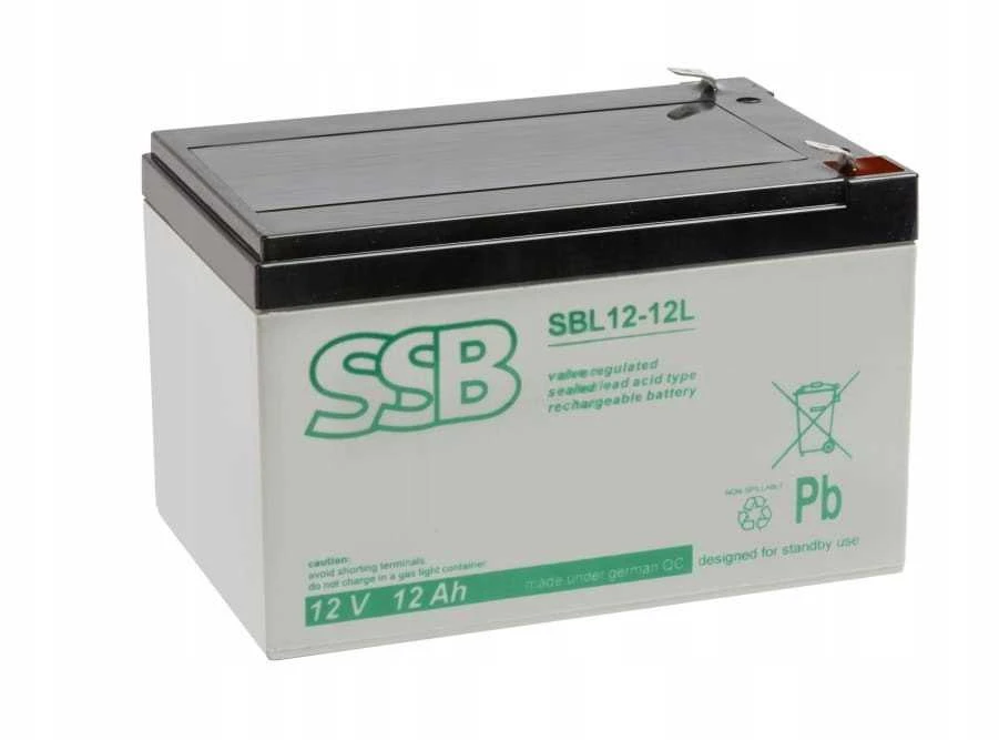 Akumuliatorius AGM SSB SBL 12-12L iki UPS APC, Ever, Fideltronik, Eaton Powerware