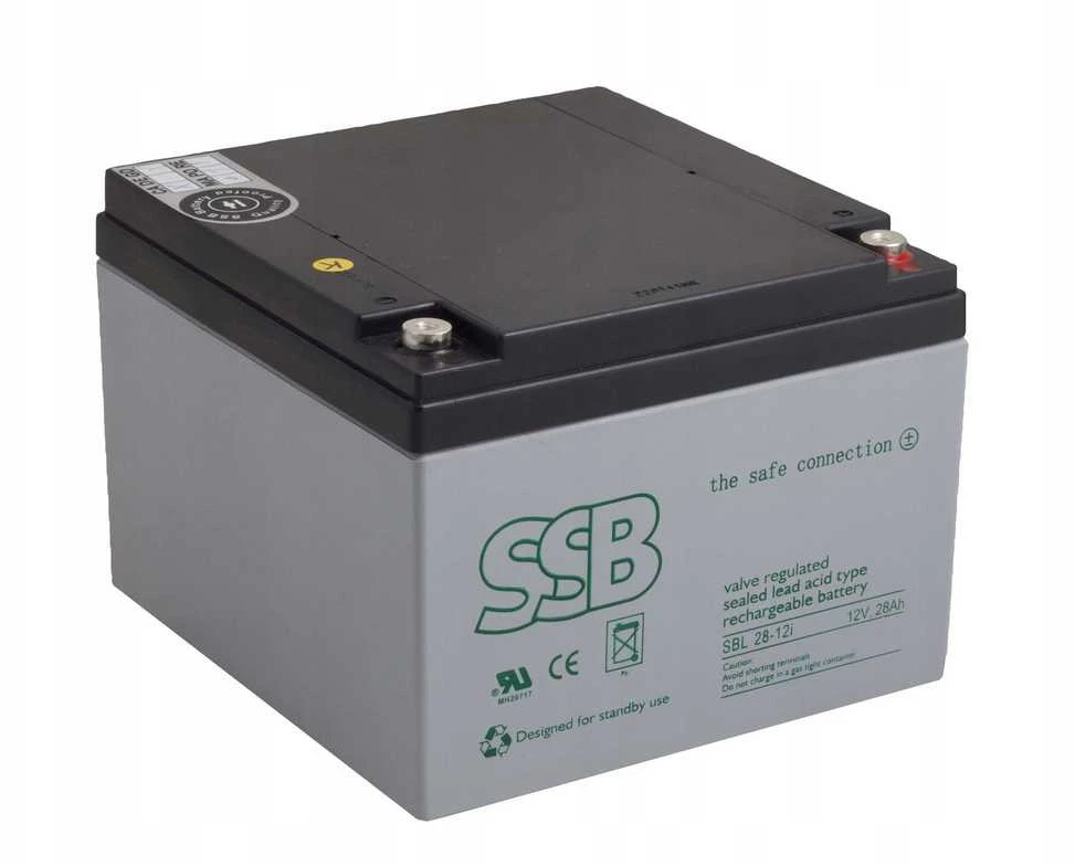SSB SBL 28-12i 12V 28Ah AGM Akumuliatorius, nereikalaujantis priežiūros, skirtas buferiniam darbui