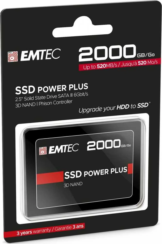 „Emtec SSD 2,5“ SATA X150 2000 GB „Power Plus“