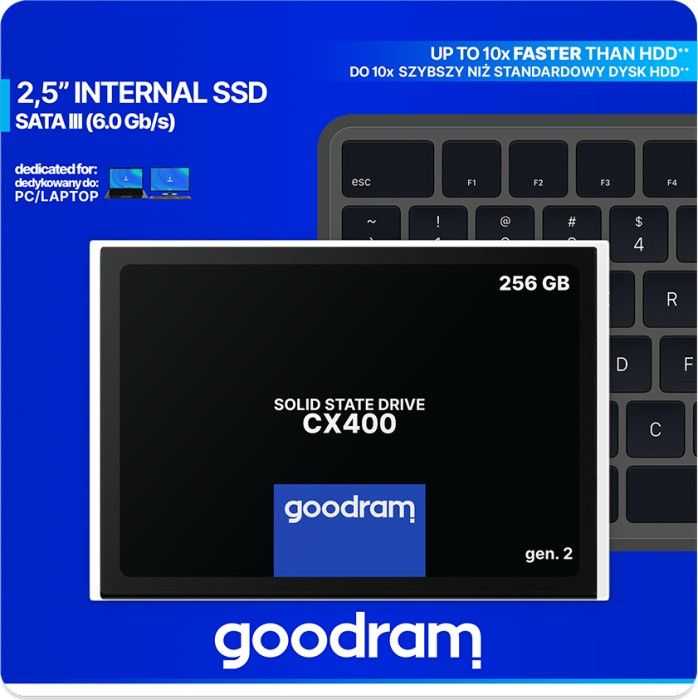 SSD diskas GoodRam CX400 gen.2 256GB 2.5'' SATA III (SSDPR-CX400-256-G2)