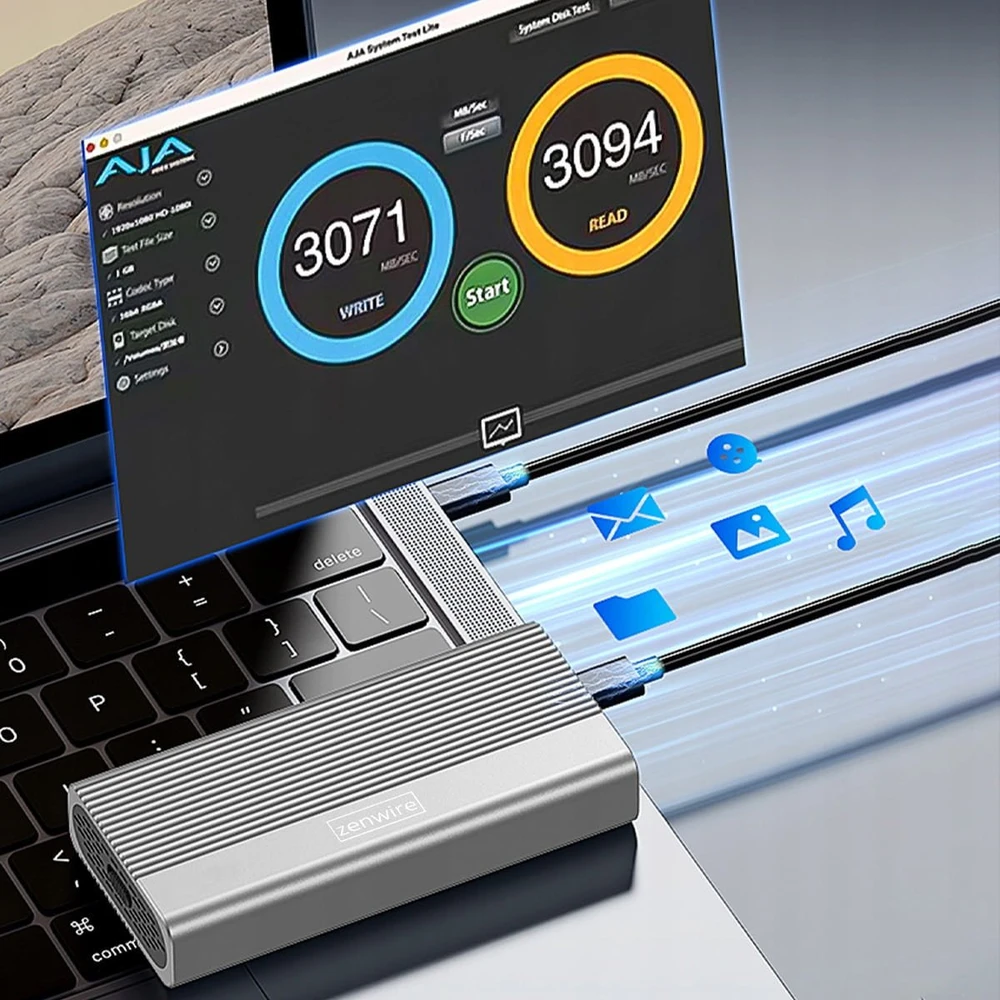 Zenwire M.2 NVMe - USB-C kišenė (M280U4C)