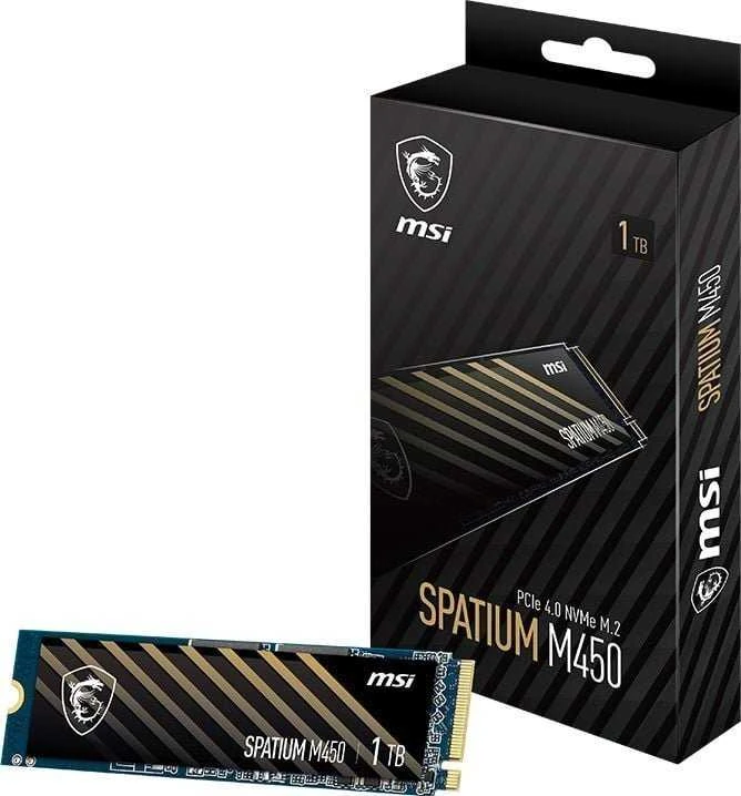 SSD kietasis diskas MSI SPATIUM M450 PRO, 1 TB PCIe Gen4x4 M.2 2280 SSD