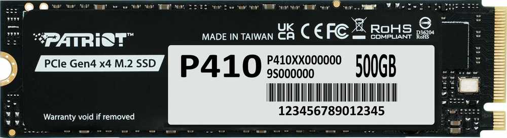 Patriot P410 PCIe NVMe 500GB