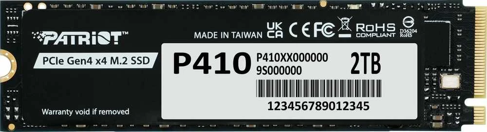 PATRIOT P410 2TB PCIe Gen 4 x4 M.2 SSD