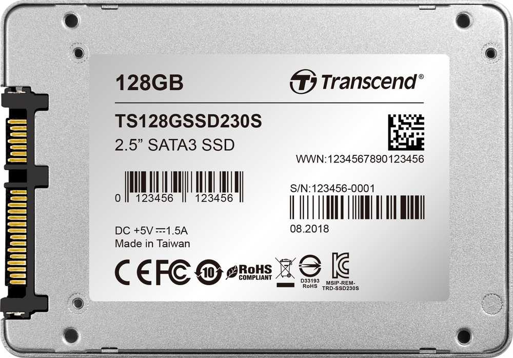 TRANSCEND SSD230S 128GB SSD 2.5? SATA3 3D