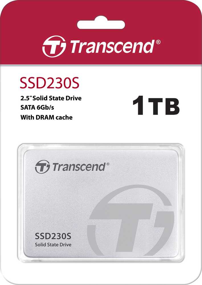 Transcend SSD230S, 1TB, 2,5 colio, SATA3 (560/520 MB/s), 3D, aliuminio dėklas