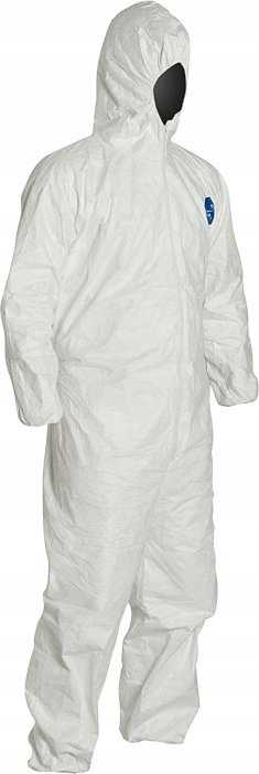 Vienkartinis kombinezonas DuPont TD127S 400, dvigubos apdailos, dydis M, TD127SWHXL002500