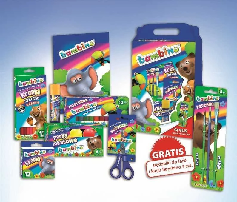 Bambino mokyklinių dailės priemonių komplektas