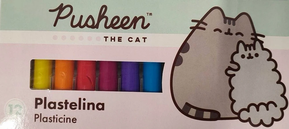St. Majewski Plastilinas 12 spalvų su Pusheen personažu