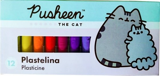 St. Majewski Plastilinas 12 spalvų su Pusheen personažu