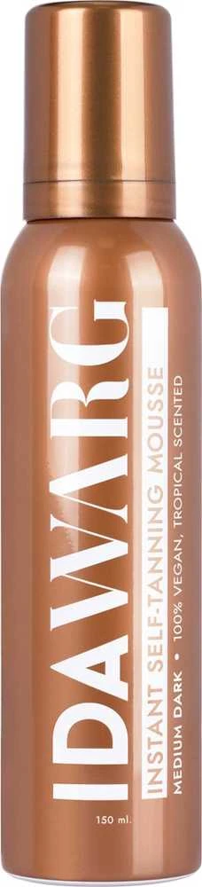Ida Warg Beauty Ida Warg Instant Self-Tanning Mousse Medium Dark savaiminio įdegio putos veidui ir kūnui, 150 ml