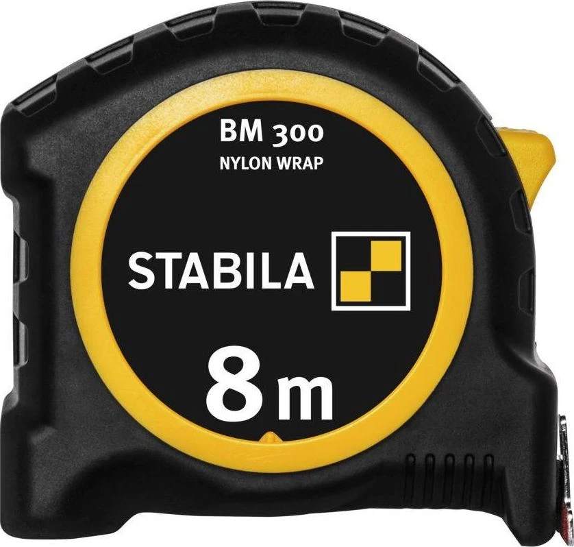 Ruletė BM300 dvipusė metrinė skalė 27mm x 8m, Stabila