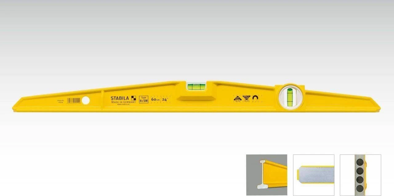 Gulsčiukas su magnetu STABILA 25cm 81SM