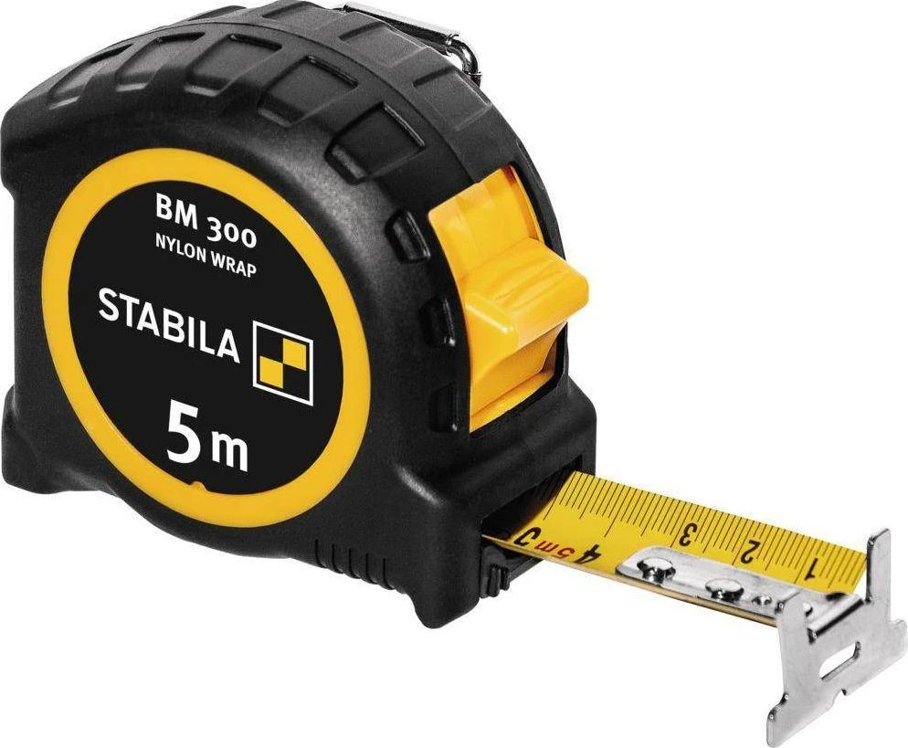 Ruletė BM300 dvipusė metrinė skalė 27mm x 5m, Stabila