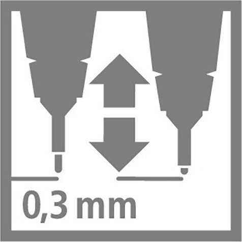 Stabilo Fineliner Sensor 189, 0,3 mm, blå, æske a 10 stk.