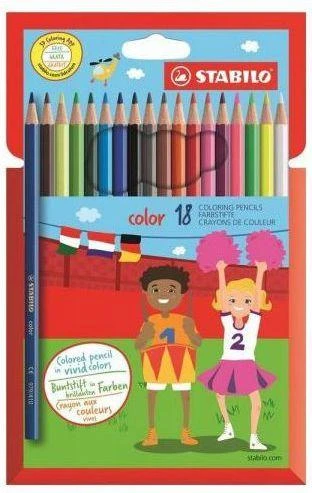 Stabilo Pieštukai spalvoti FLUO 18vnt.