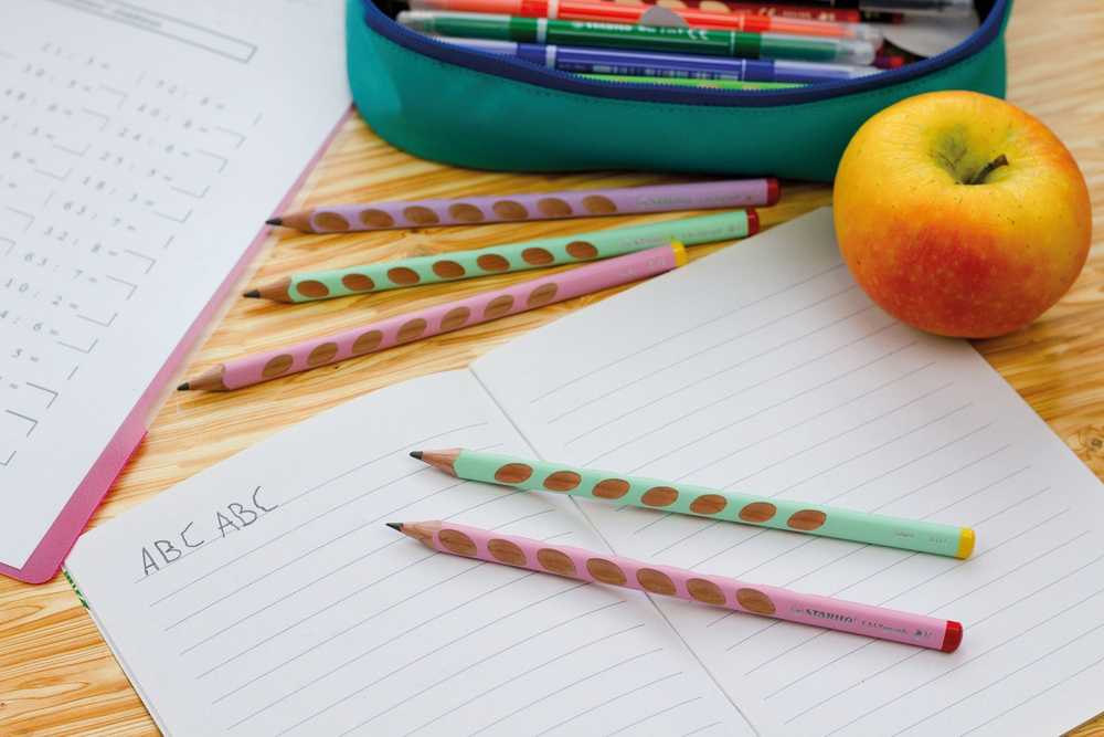 Stabilo Pieštukas HB EASY graph R pastel rausvas