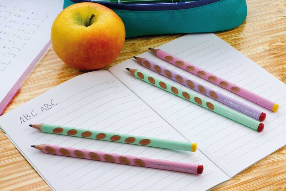Stabilo Pieštukas HB EASY graph R pastel rausvas