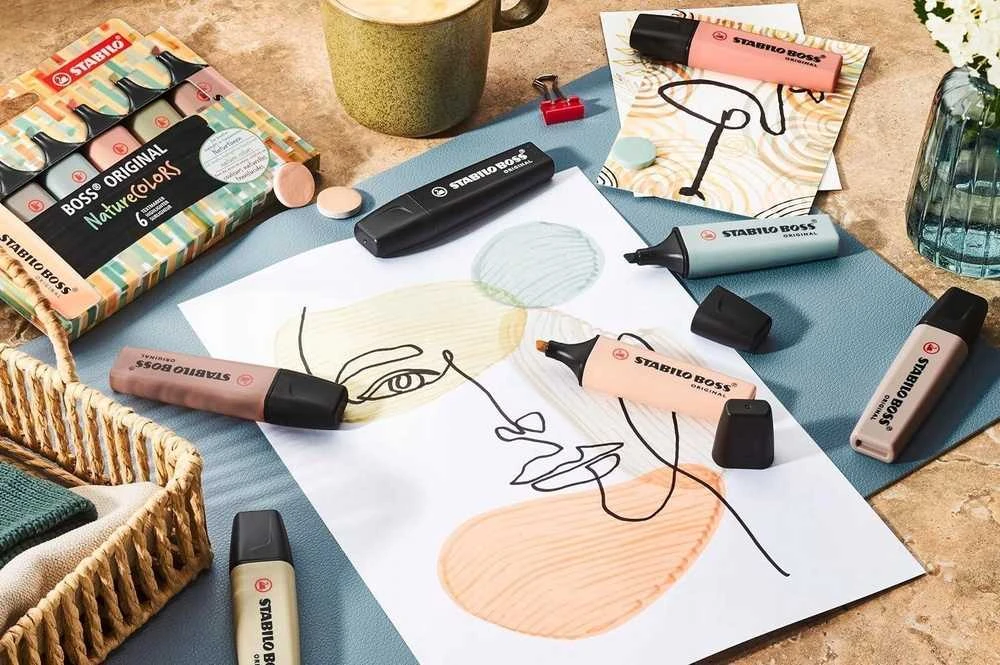 Stabilo Teksto žymekliai BOSOoriginal NatureColors 6vnt