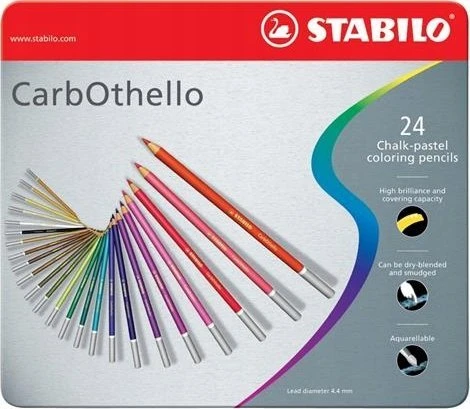 Stabilo STABILO CarbOthello, daugiaspalvis, 24 vnt.