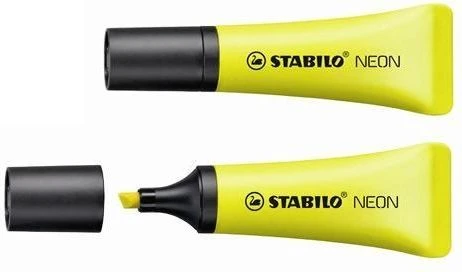 STABILO neoninis žymeklis geltonas - (10 vnt.)