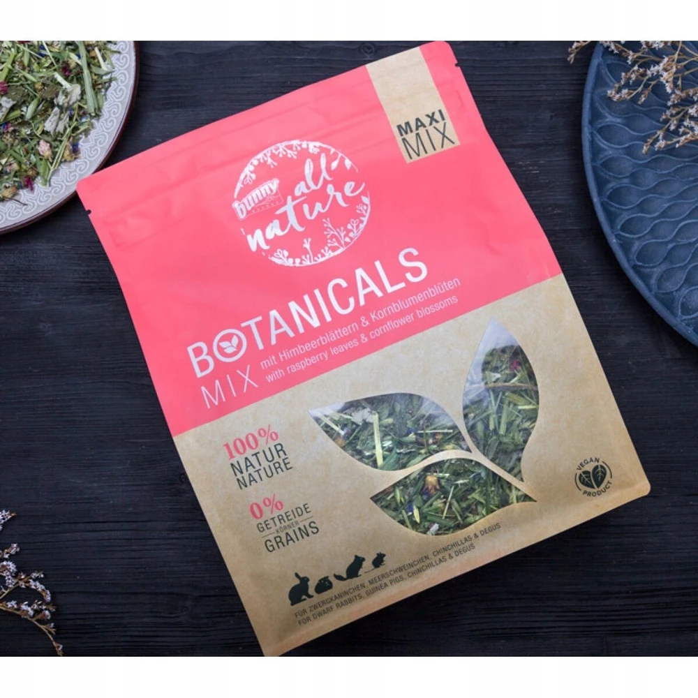 Stabilus Botanicals Maxi Mix su aviečių lapais ir rugiagėlių žiedais (400g) (BN31012)