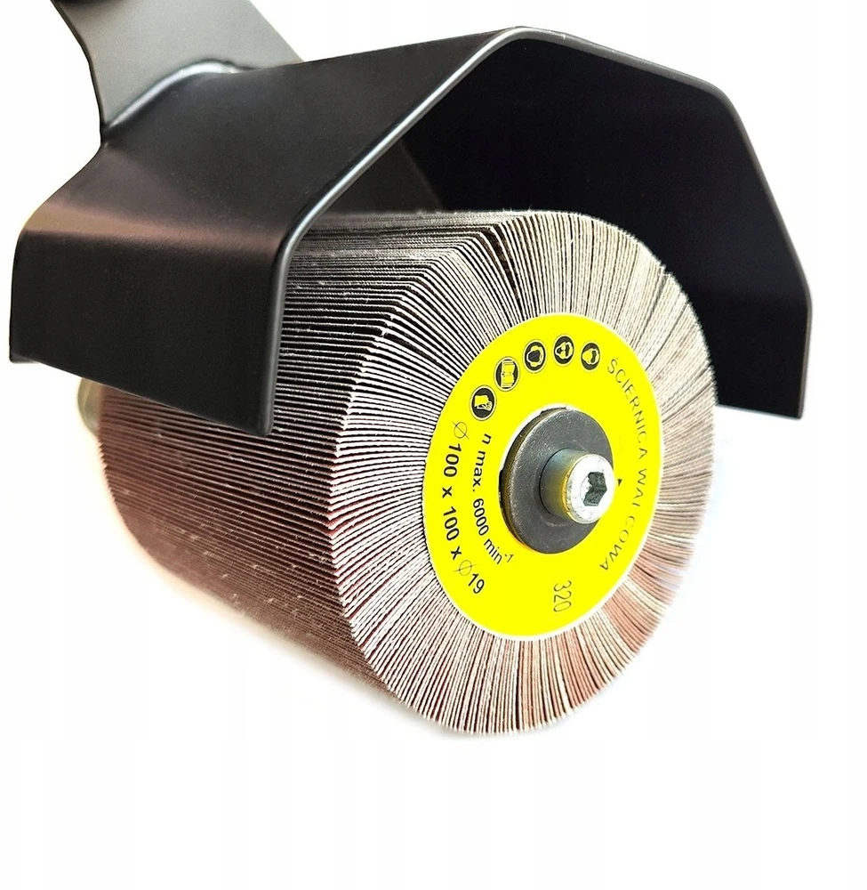 Stabilus Glob Tools priedas kampiniam šlifuokliui skirtas satinavimui su šepečiais 125x100mm GT04-01 (GLOBTOOLS-GT-04-01)